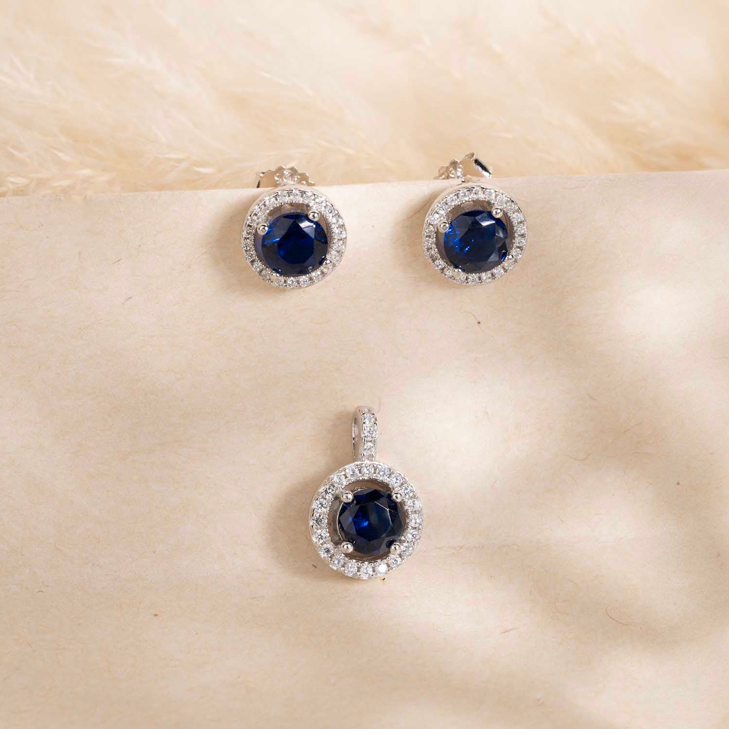 Silver Pendant & Earrings Set