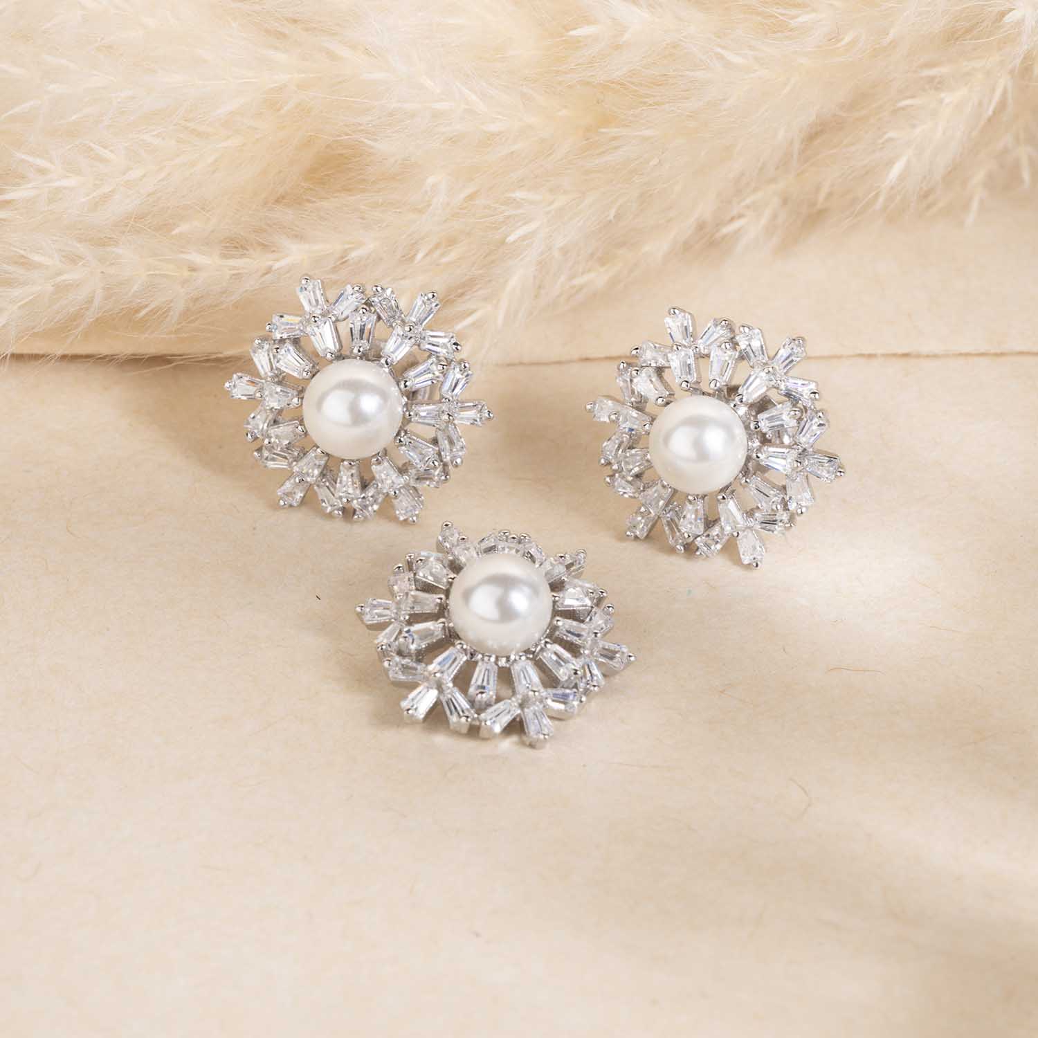 Silver Pendant & Earrings Set