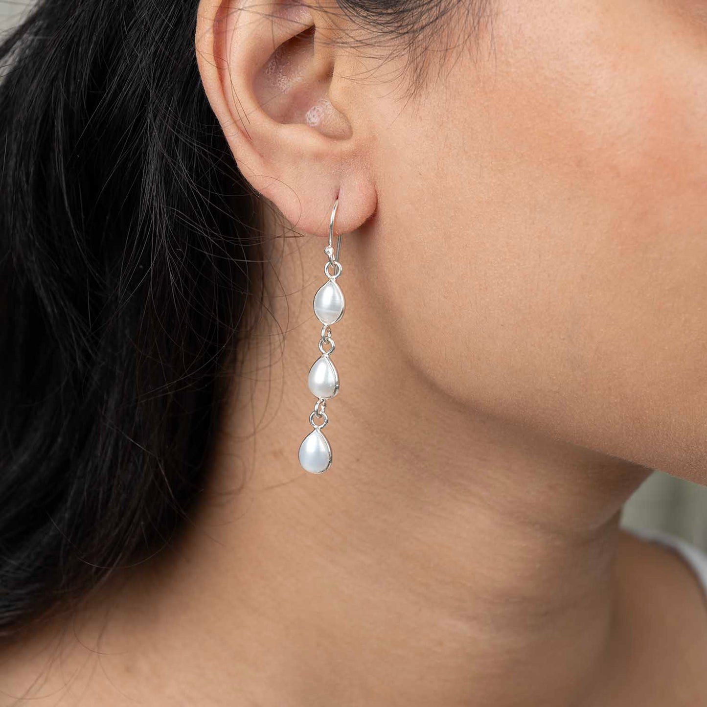 Silver Dangling Earrings