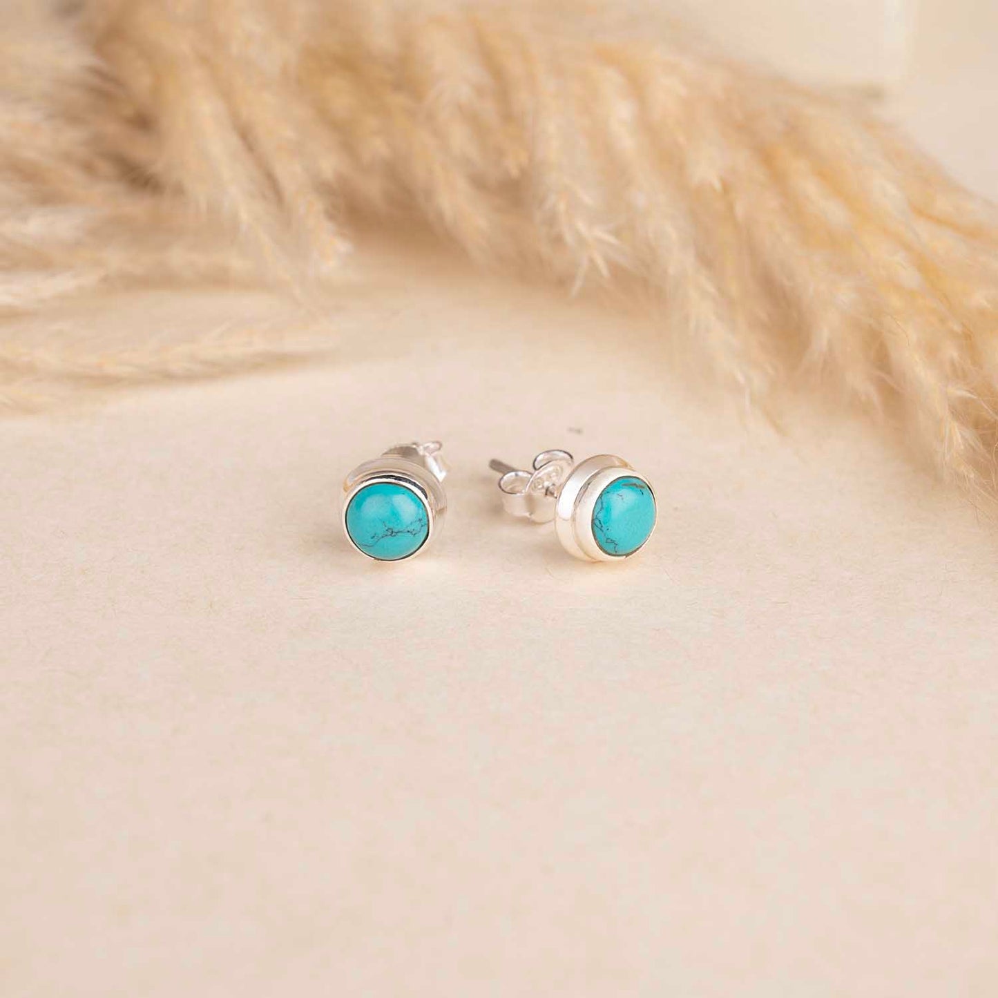 Silver Turquoise Studs