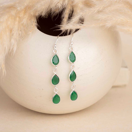 Silver Dangling Earrings