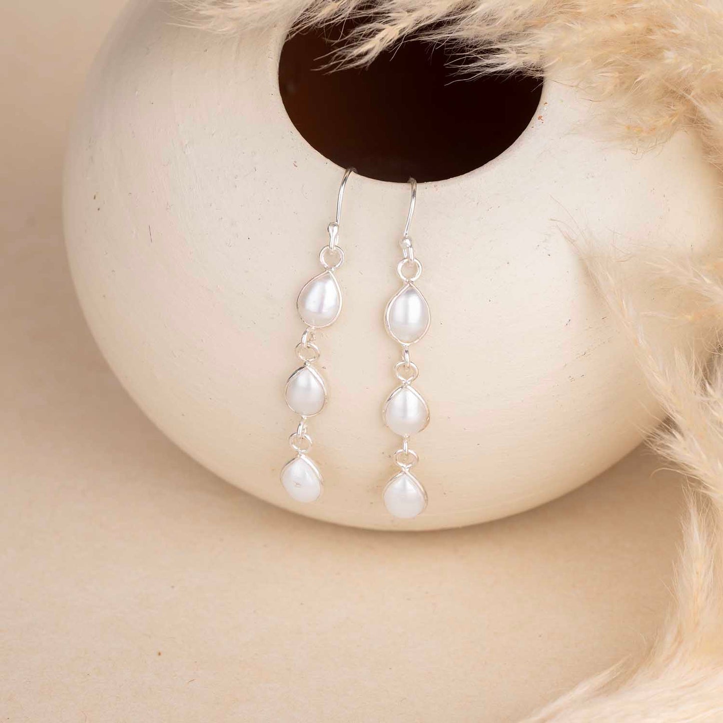 Silver Dangling Earrings