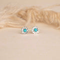 Floral Silver Studs