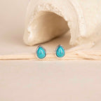 Silver Drop Studs