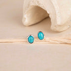 Silver Oval Studs