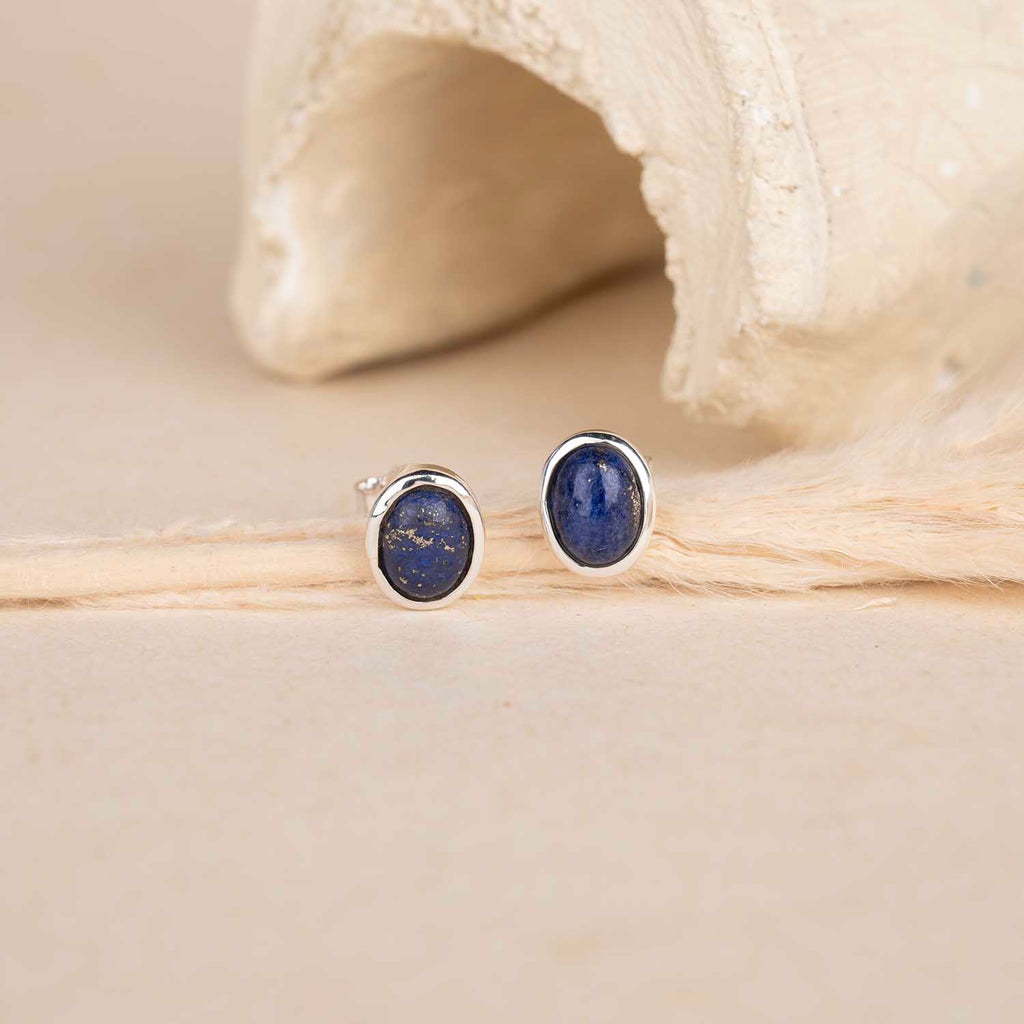 Silver Oval Studs