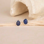 Silver Oval Studs