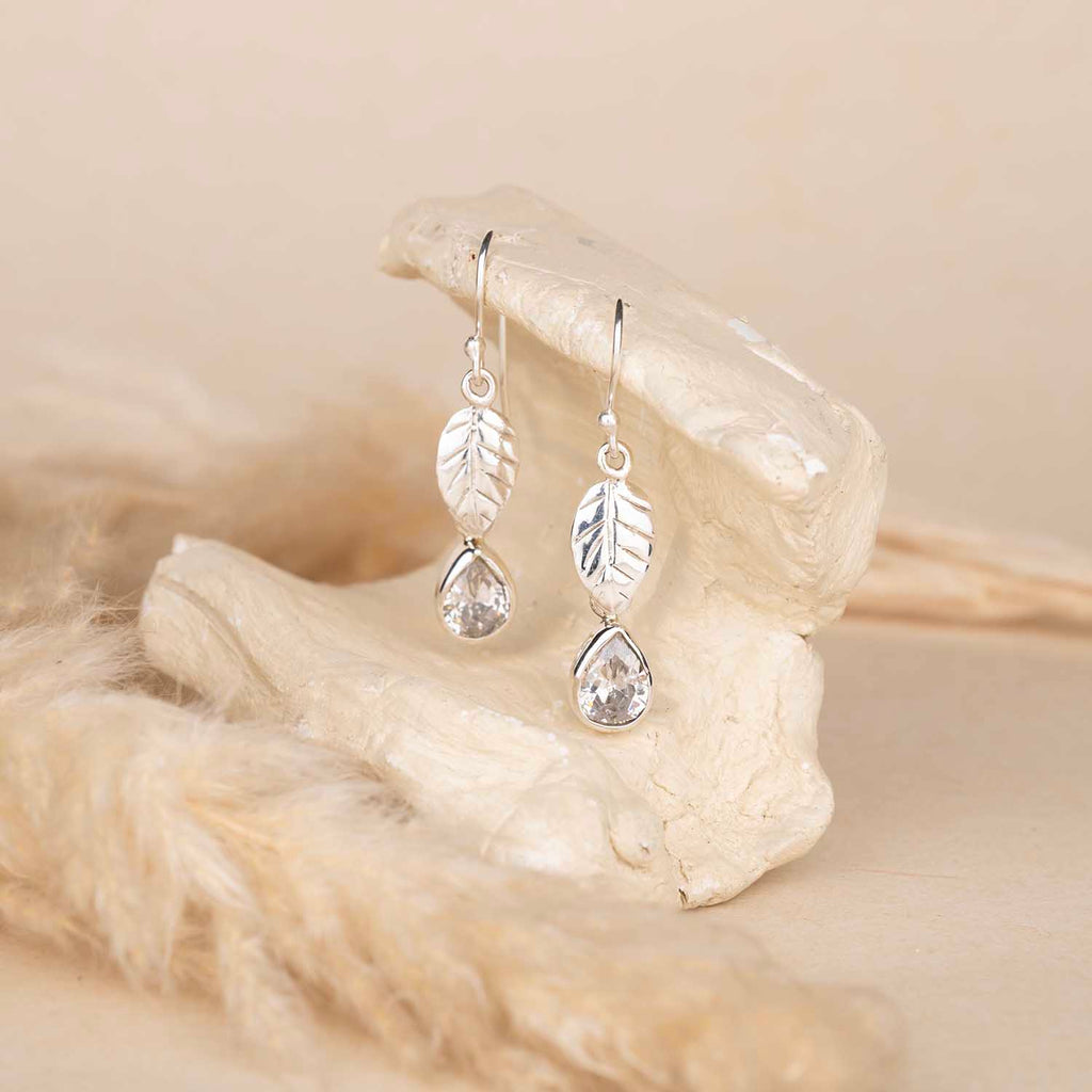 Silver Leaf Earrings