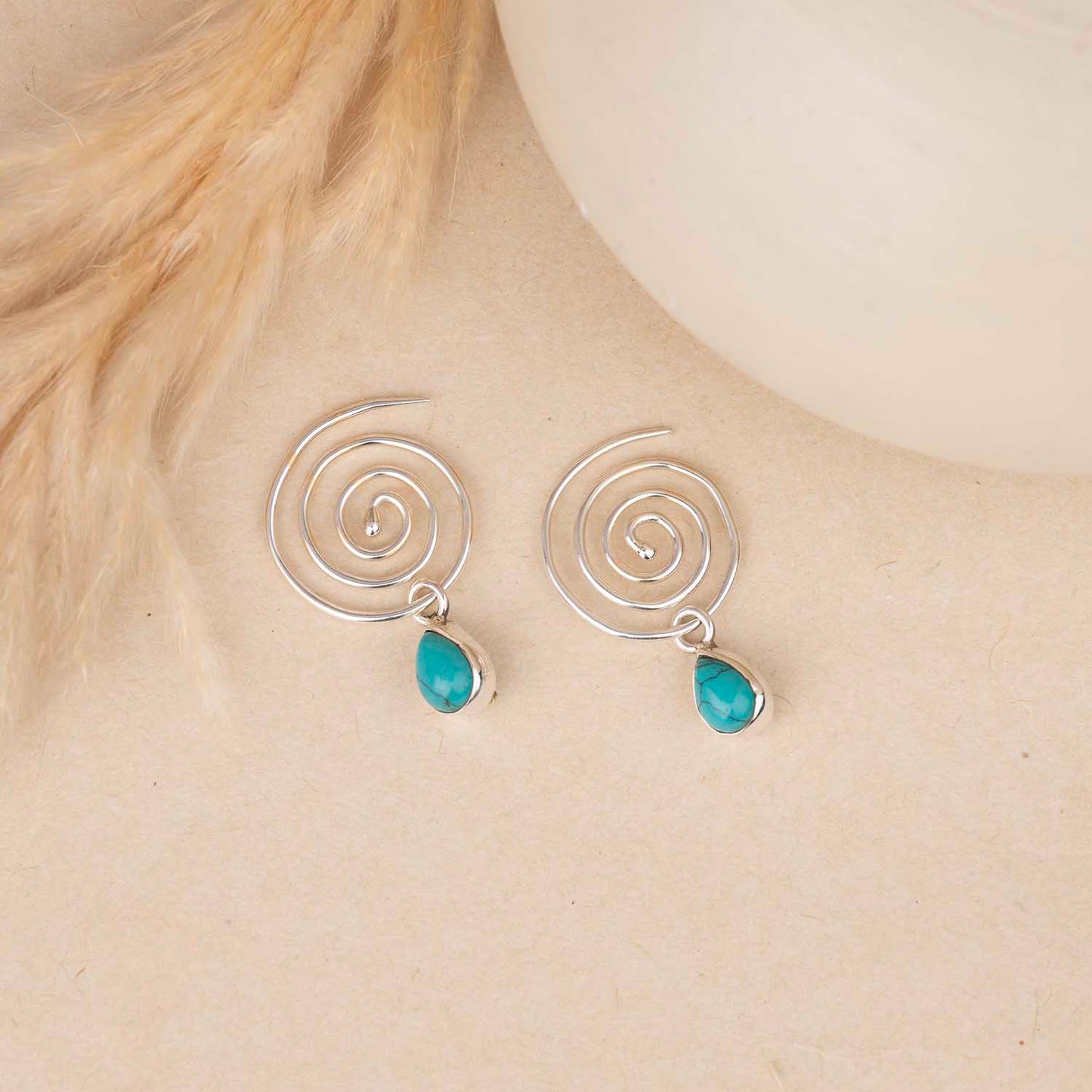 Spiral Silver Earrings