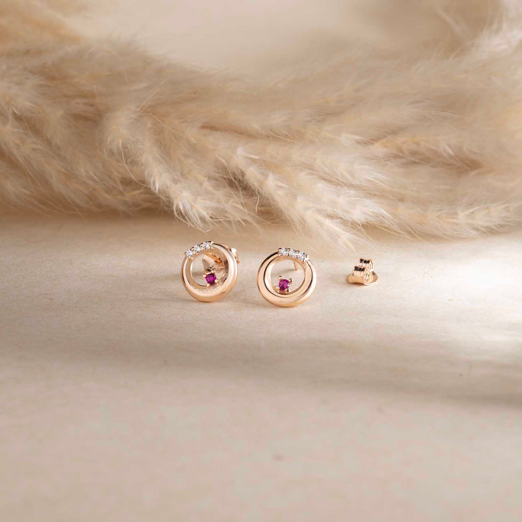 Tinny Rose Gold Earrings
