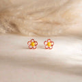Rose Gold Flower Earrings