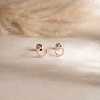 Tinny Rose Gold CZ Earrings