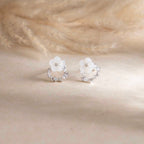 Silver Tinny Floral Earrings