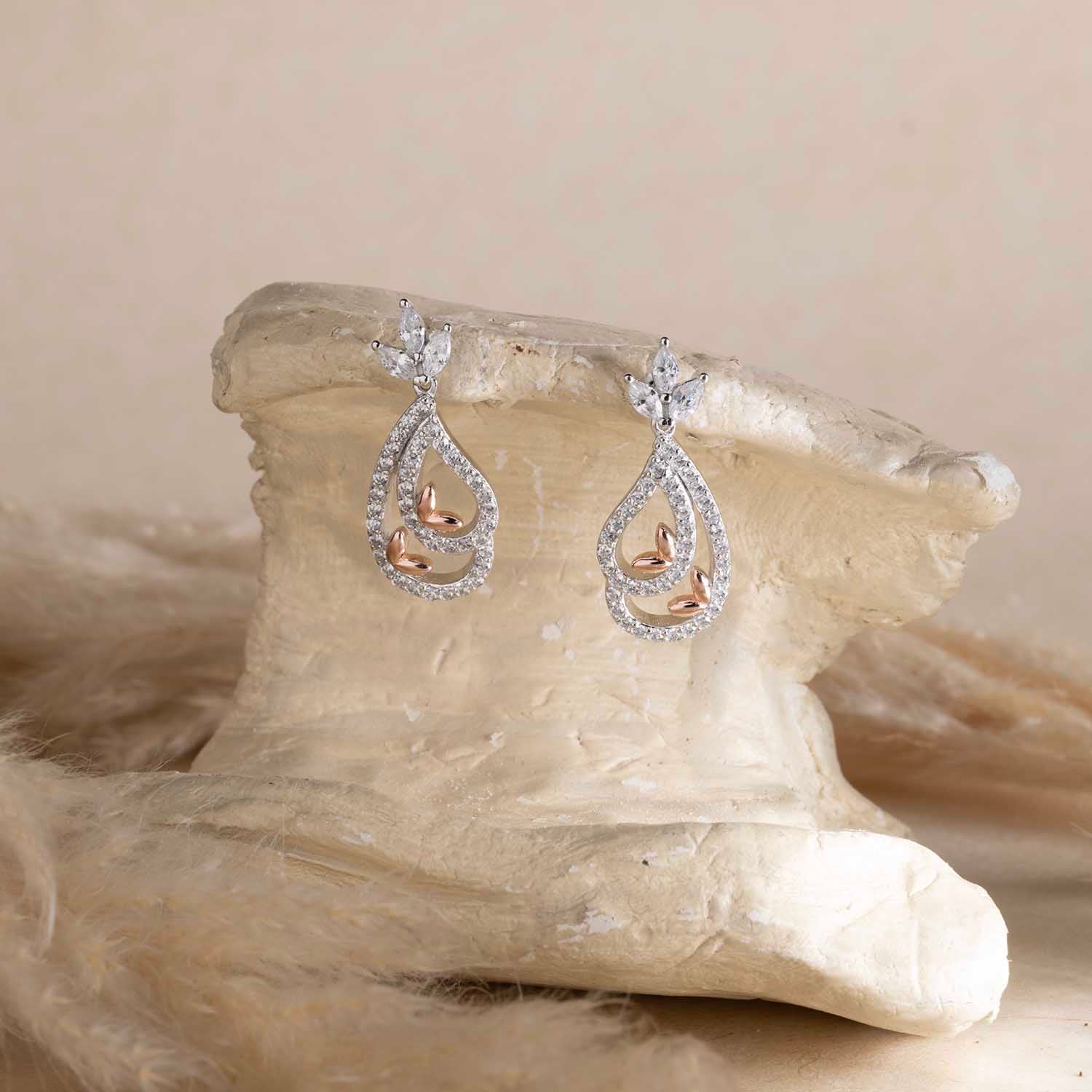 Silver CZ Earrings