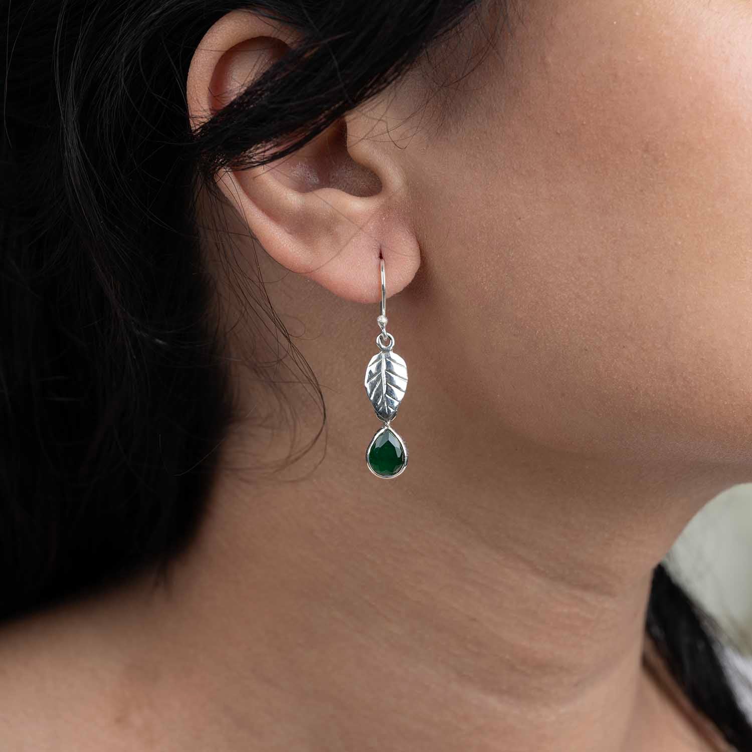 Silver Leaf Earrings