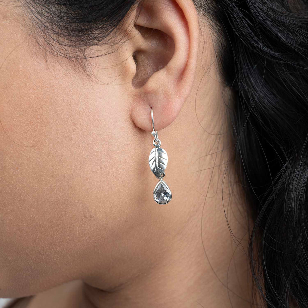 Silver Leaf Earrings