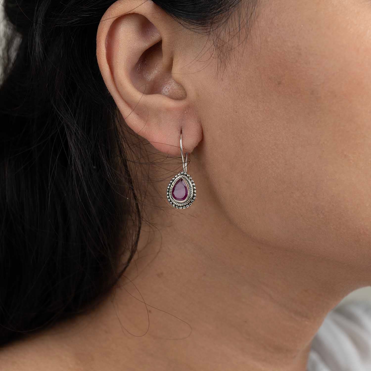 Silver Drop Earrings
