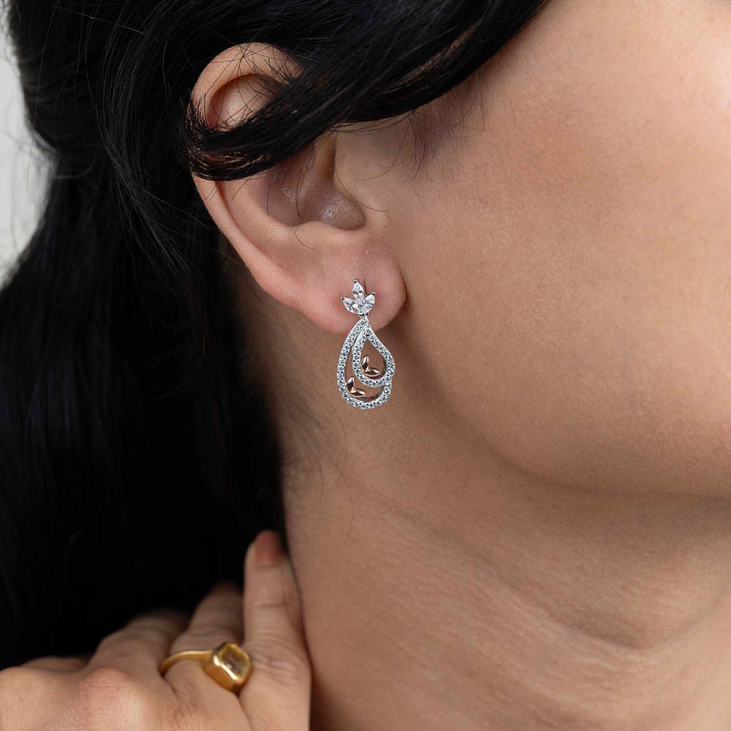 Silver CZ Earrings