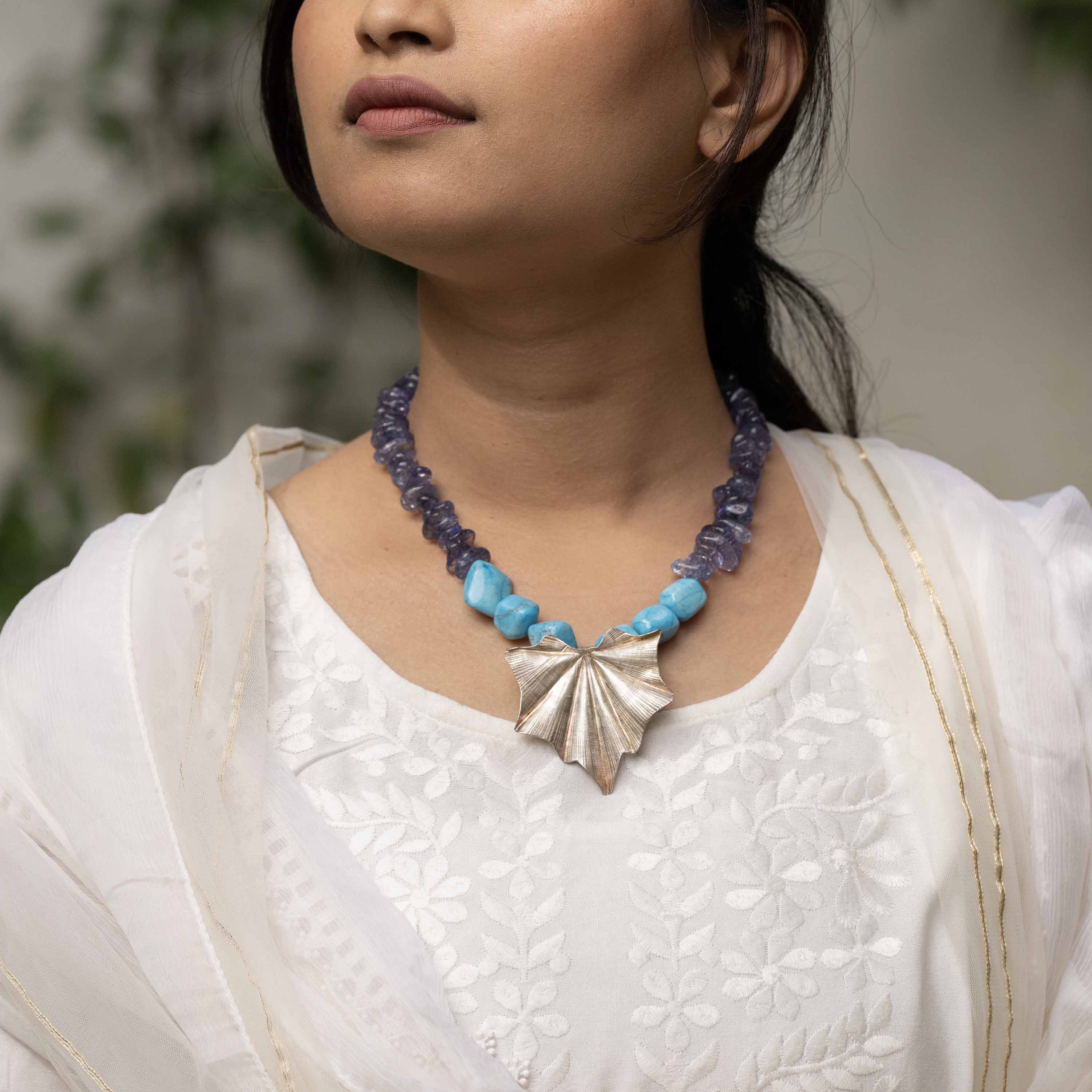 Ocean Bloom Statement Necklace