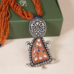 Long Orange Necklace