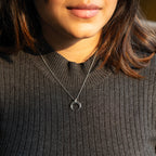 Silver Moon Neck Chain