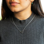 Silver Infinity Heart Neck Chain