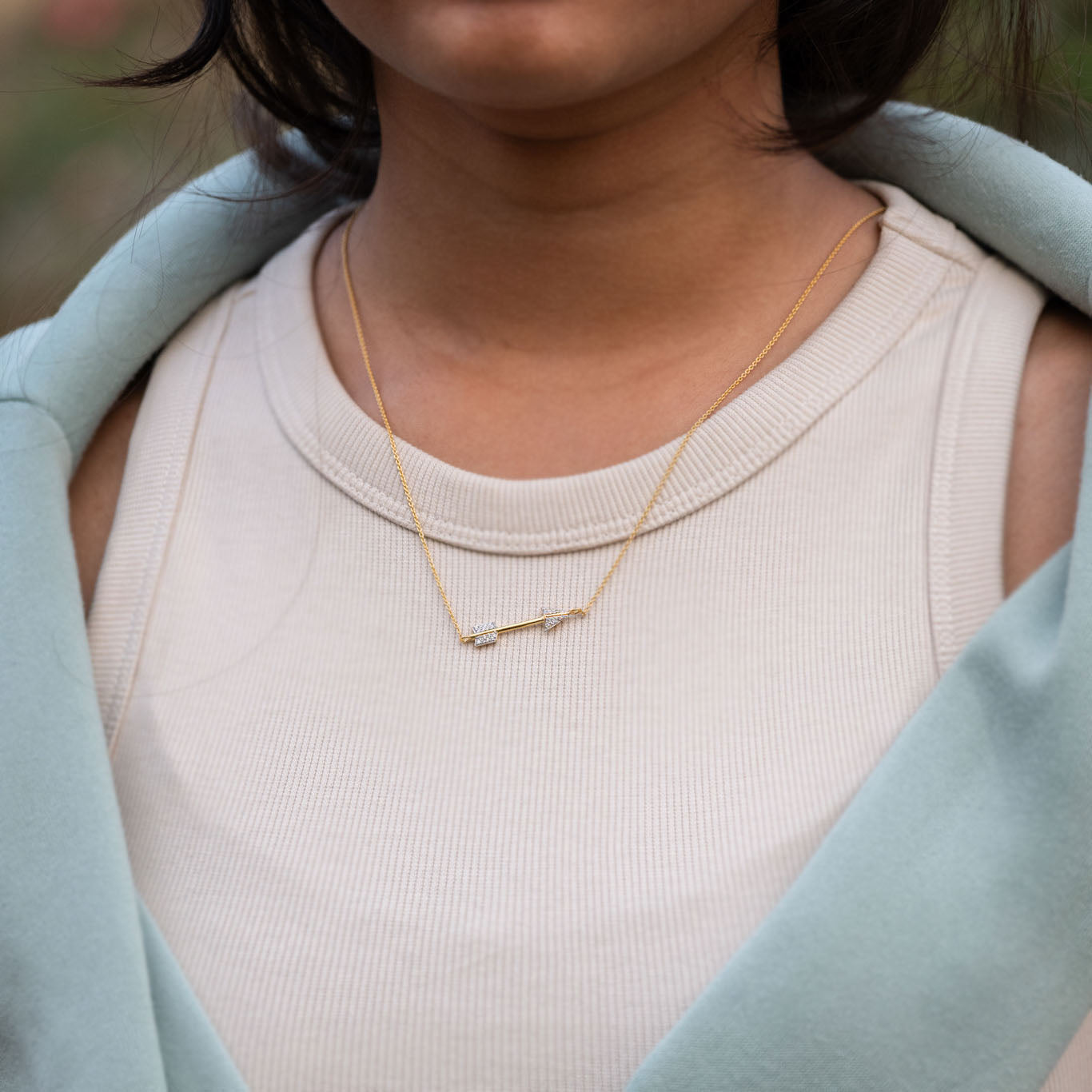 Golden Arrow  Necklace