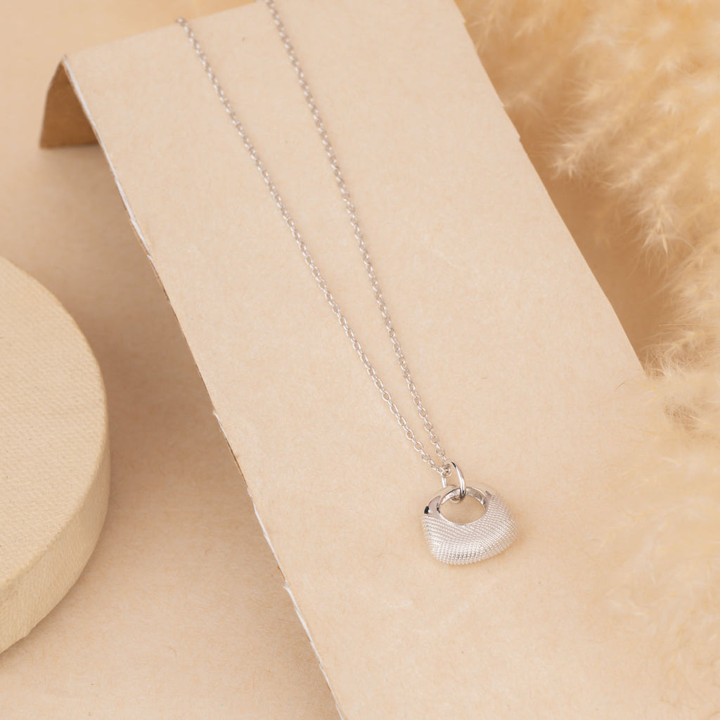 Silver Purse Necklace