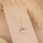 Silver Moon Neck Chain