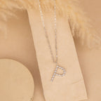 Silver Letter P Neck Chain