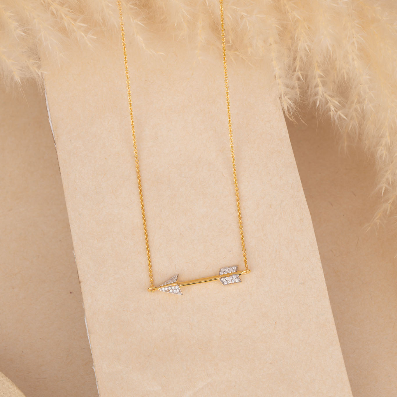 Golden Arrow  Necklace