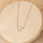 Silver Infinity Heart Neck Chain