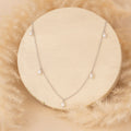 Dangling Pearls SIlver Necklace