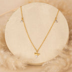 Gold Dangling Triangles Chain