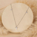 Silver Dangling Triangles Chain