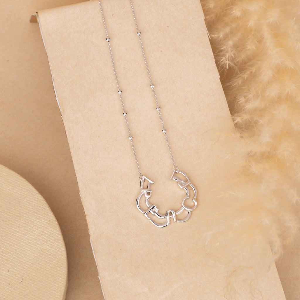 Silver Peace Neck Chain