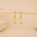 Gold Pin Hoops