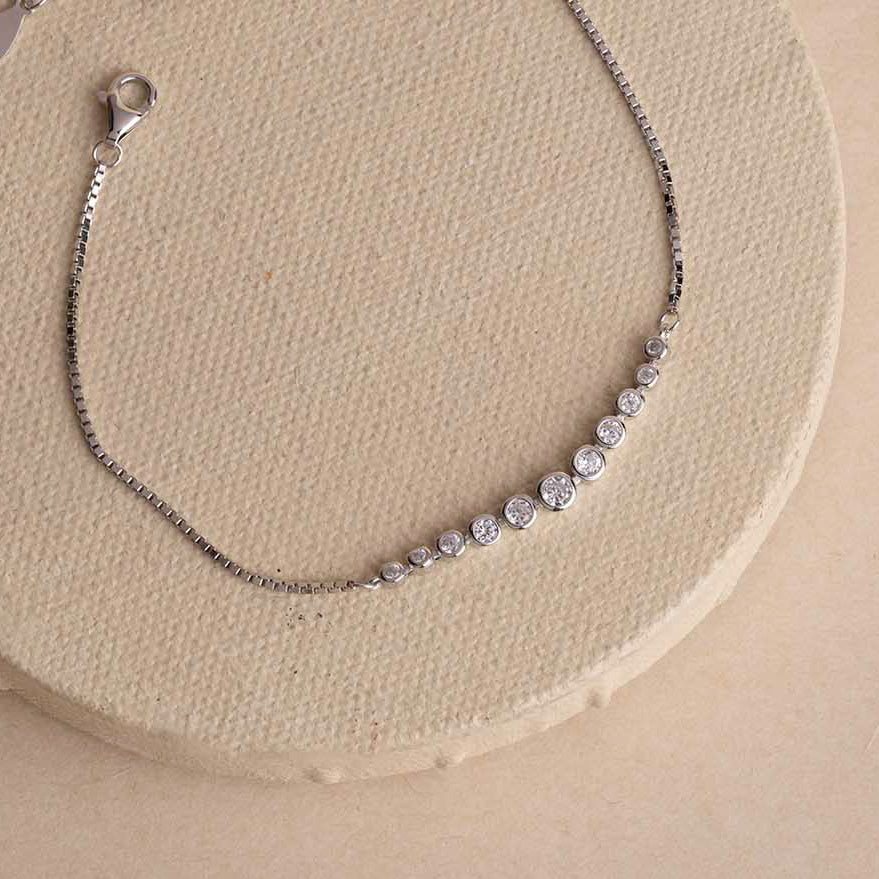 Minimal CZ Bracelet