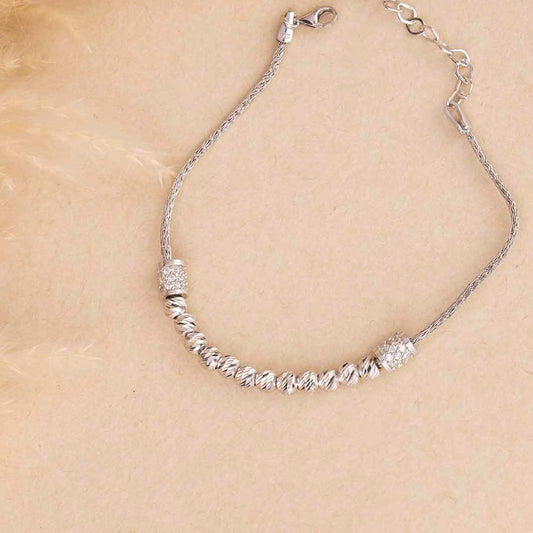 Silver Beads Bracelet