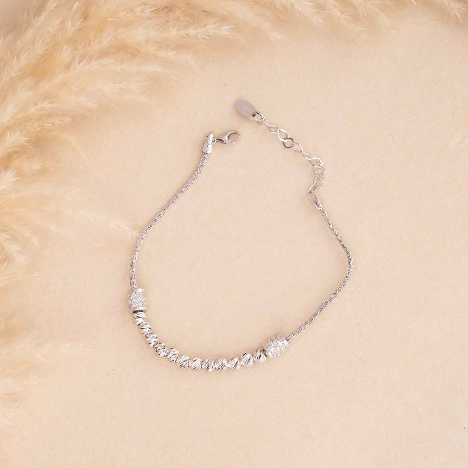 Silver Beads Bracelet