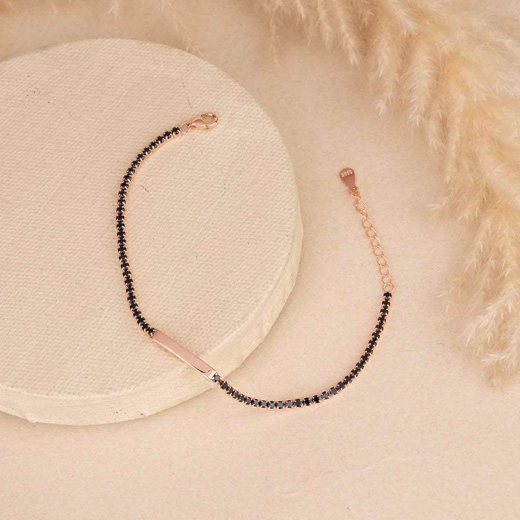 Black Tennis Bracelet