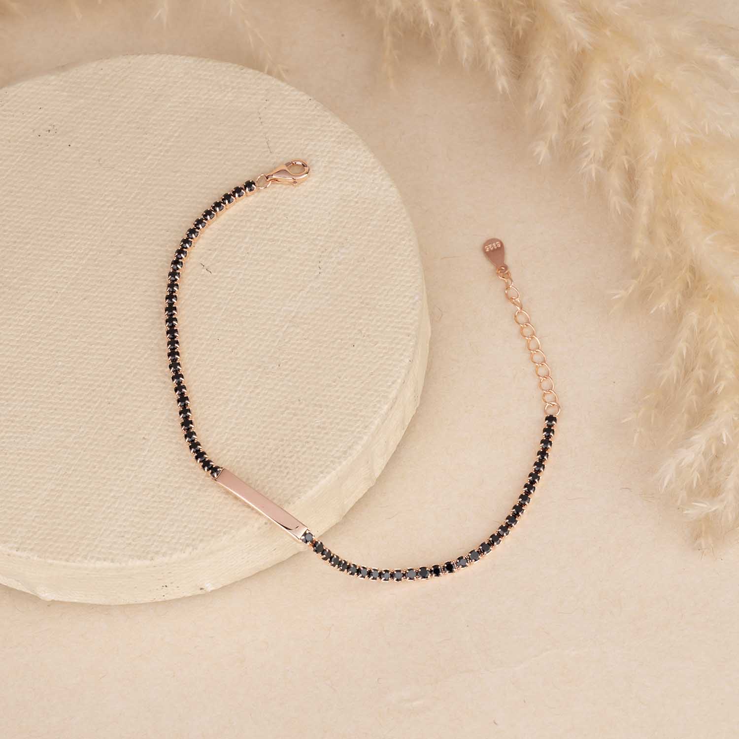 Black Tennis Bracelet