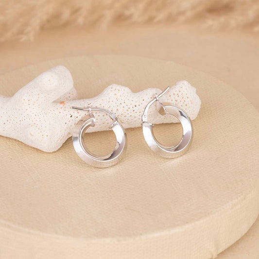 Small Silver Hoops