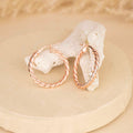 Rose Gold  Hoops