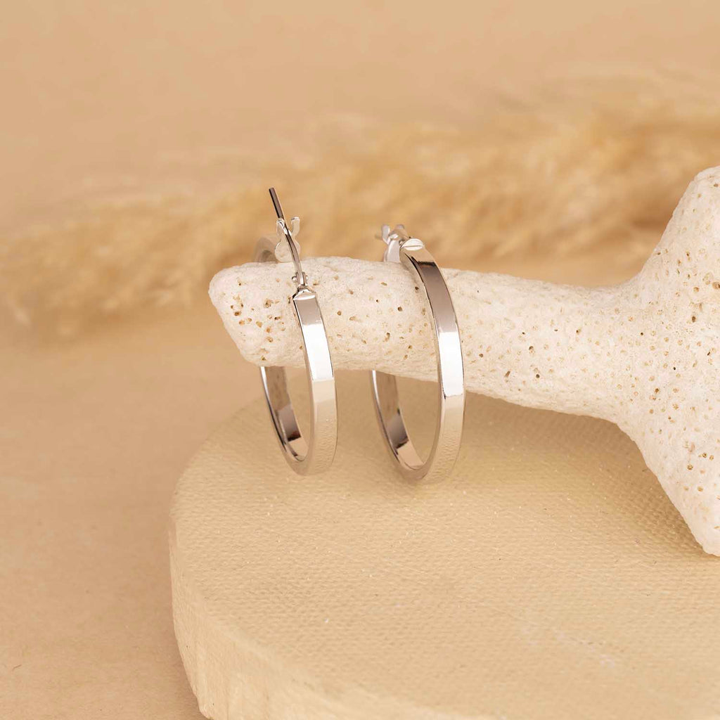 Silver Hoops