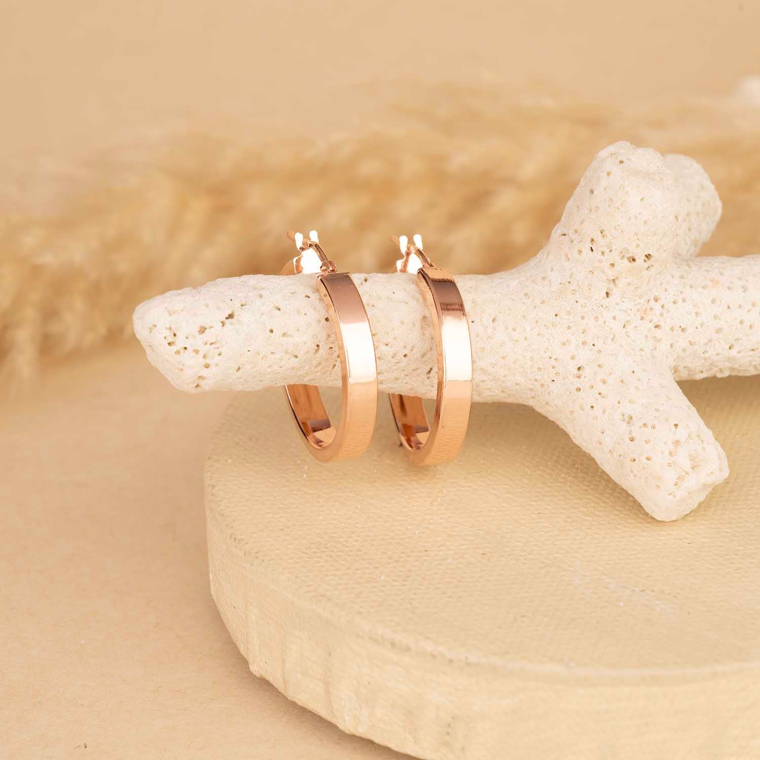 rose gold hoops
gift for women