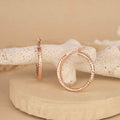 Rose Gold Hoops