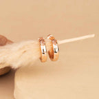 Rose Gold Hoops