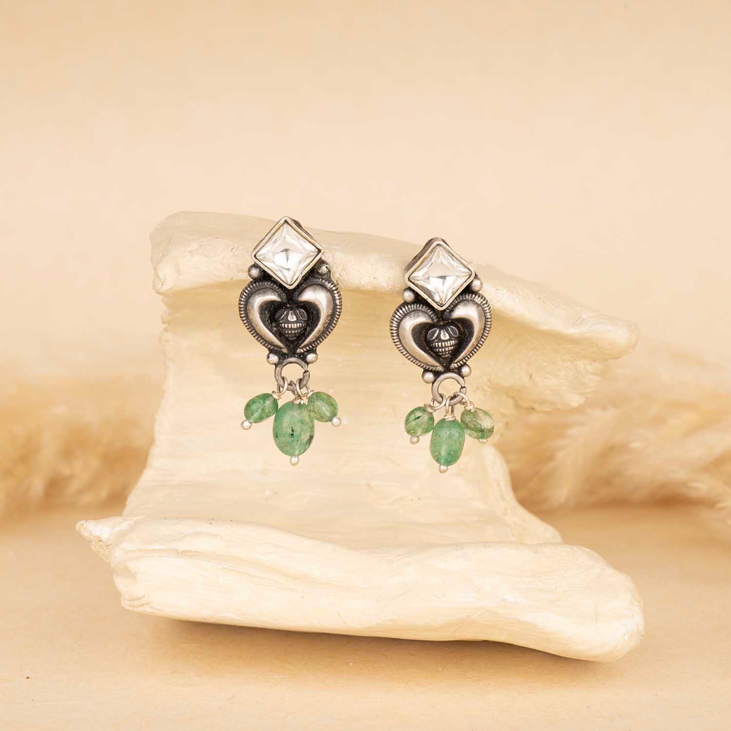 Oxidised Silver Earrings