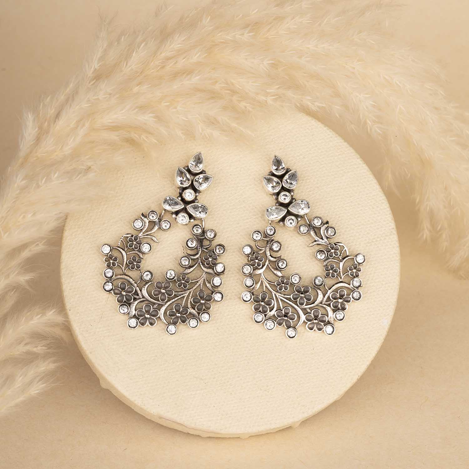 Sparkling Chandbali Earrings